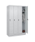 Spind Classic PLUS lichtgrau 080020-40 S10009, 4 Schließfächer 120,0 x 50,0 x 195,0 cm